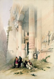 Tempel genaamd El Khasne, Petra, 7 maart 1839, plaat 94 uit Volume III van 